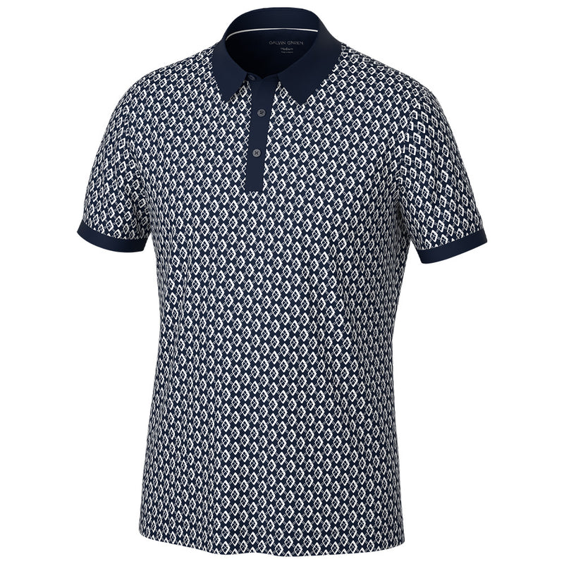 Galvin Green Maxwell Polo Shirt - Navy/Cool Grey