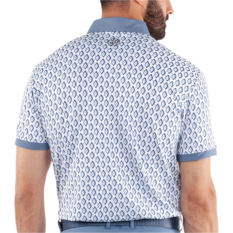 Galvin Green Maxwell Polo Shirt - Moonlight Blue/White