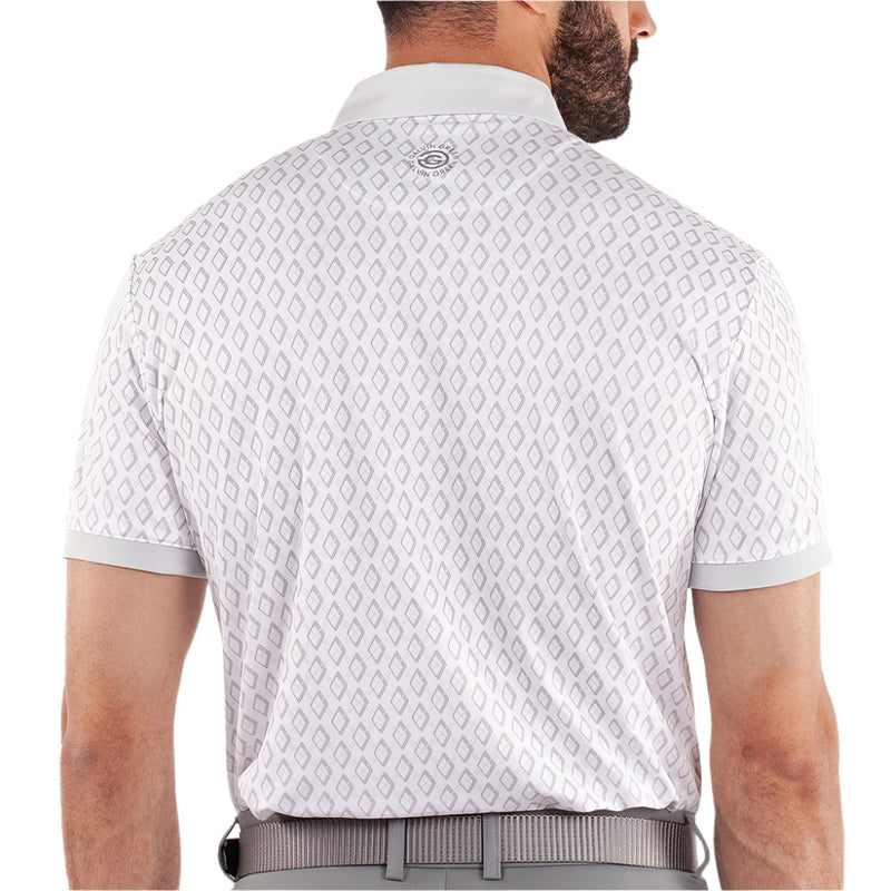 Galvin Green Maxwell Polo Shirt - Cool Grey/White