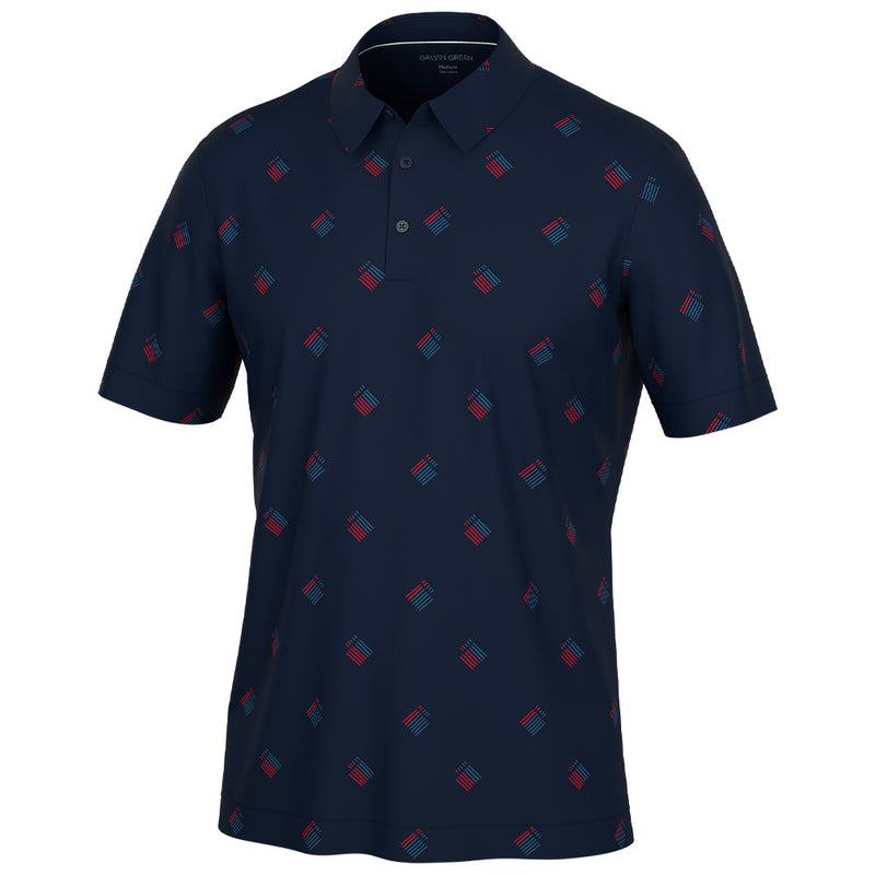 Galvin Green Memo Polo Shirt - Navy