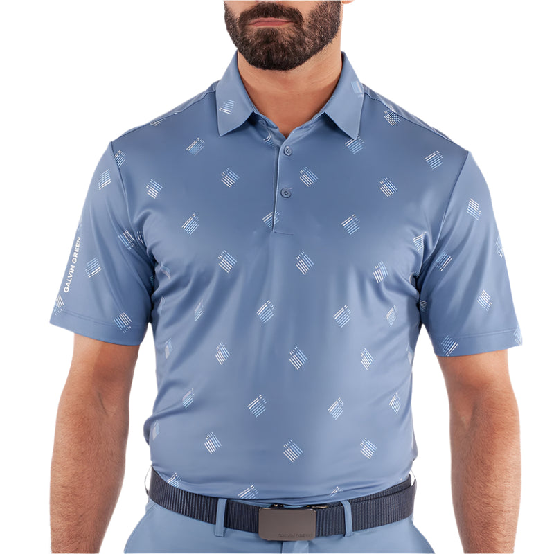 Galvin Green Memo Polo Shirt - Moonlight Blue