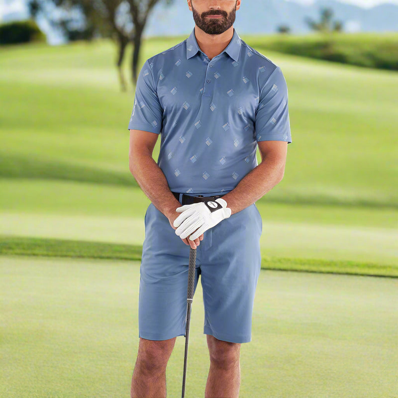 Galvin Green Memo Polo Shirt - Moonlight Blue