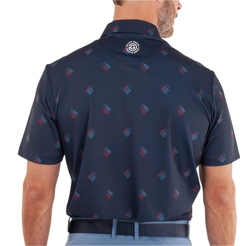 Galvin Green Memo Polo Shirt - Navy