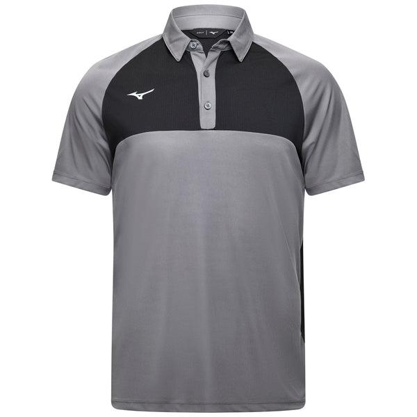 Mizuno Contrast Polo Shirt - Charcoal