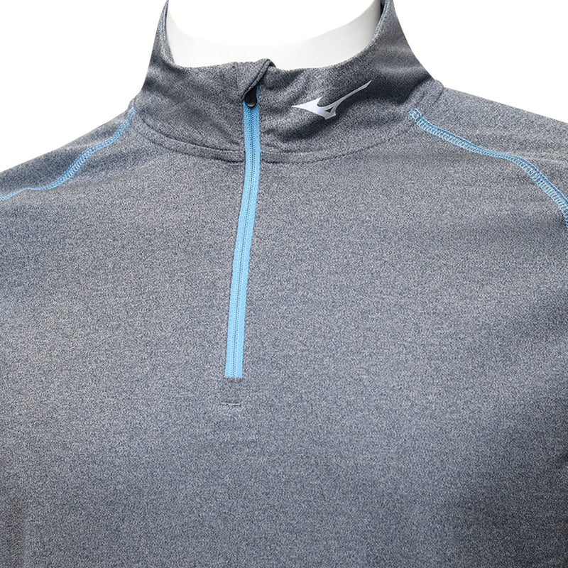 Mizuno Melange 1/4 Zip Pullover - Navy