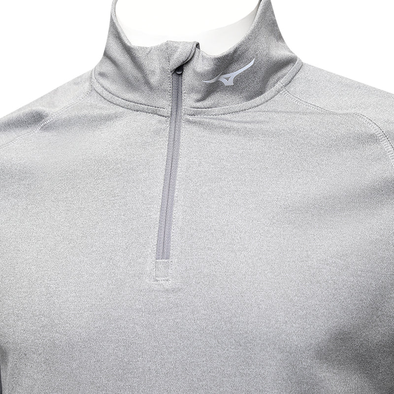 Mizuno Melange 1/4 Zip Pullover - Charcoal