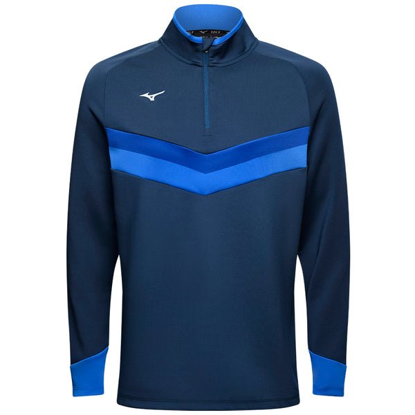 Mizuno V Stripe 1/4 Zip Pullover - Navy