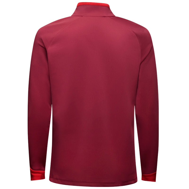 Mizuno V Stripe 1/4 Zip Pullover - Burgundy