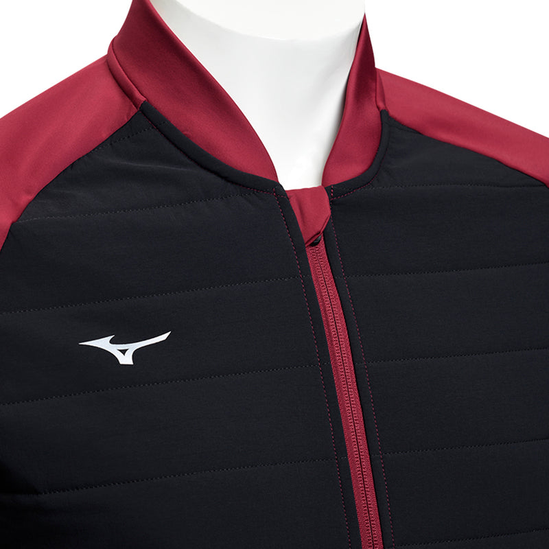 Mizuno Hybrid Bomber Jacket - Burgundy