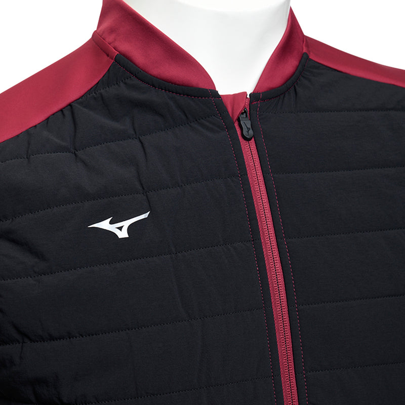 Mizuno Hybrid Bomber Gilet - Burgundy