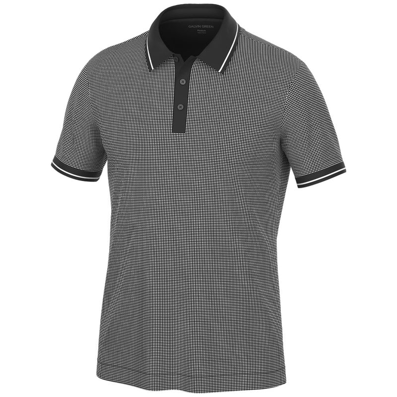 Galvin Green Miller Polo Shirt - Black/White