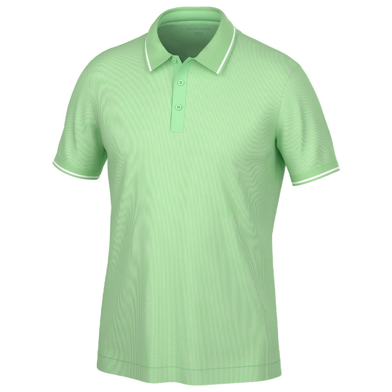 Galvin Green Miller Polo Shirt - White/Fresh Green