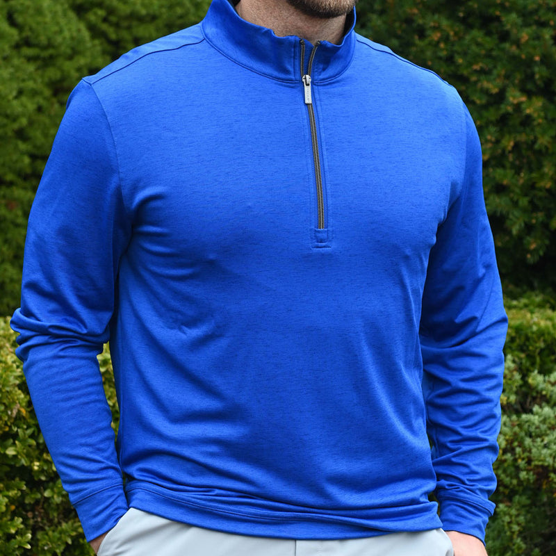 ProQuip Pro Tech Melange 1/2 Zip Pullover - Magnetic Blue