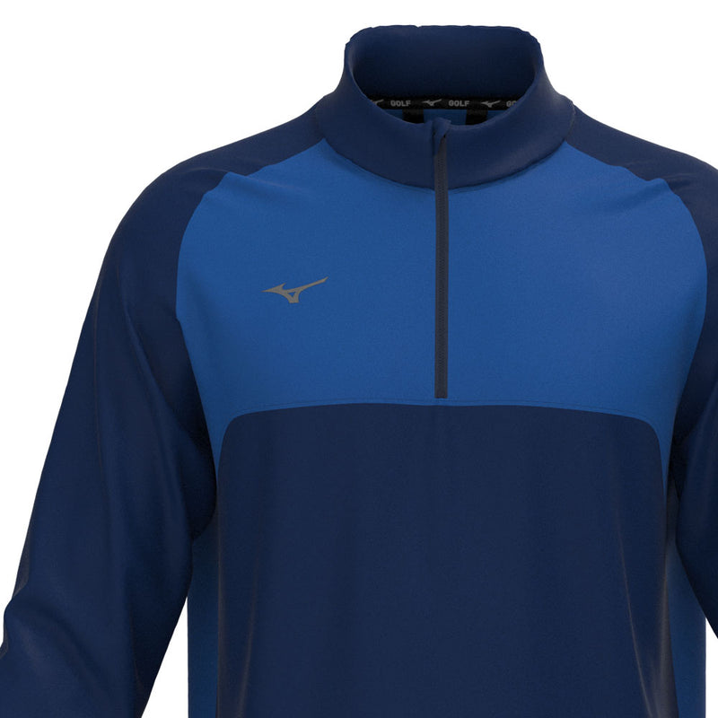 Mizuno Contrast 1/4 Zip Pullover - Navy