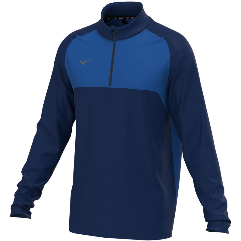 Mizuno Contrast 1/4 Zip Pullover - Navy