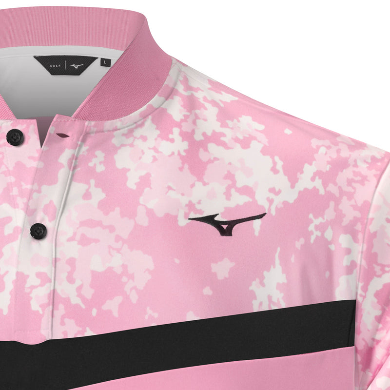 Mizuno Floral GC Polo Shirt - Lilac Sachet