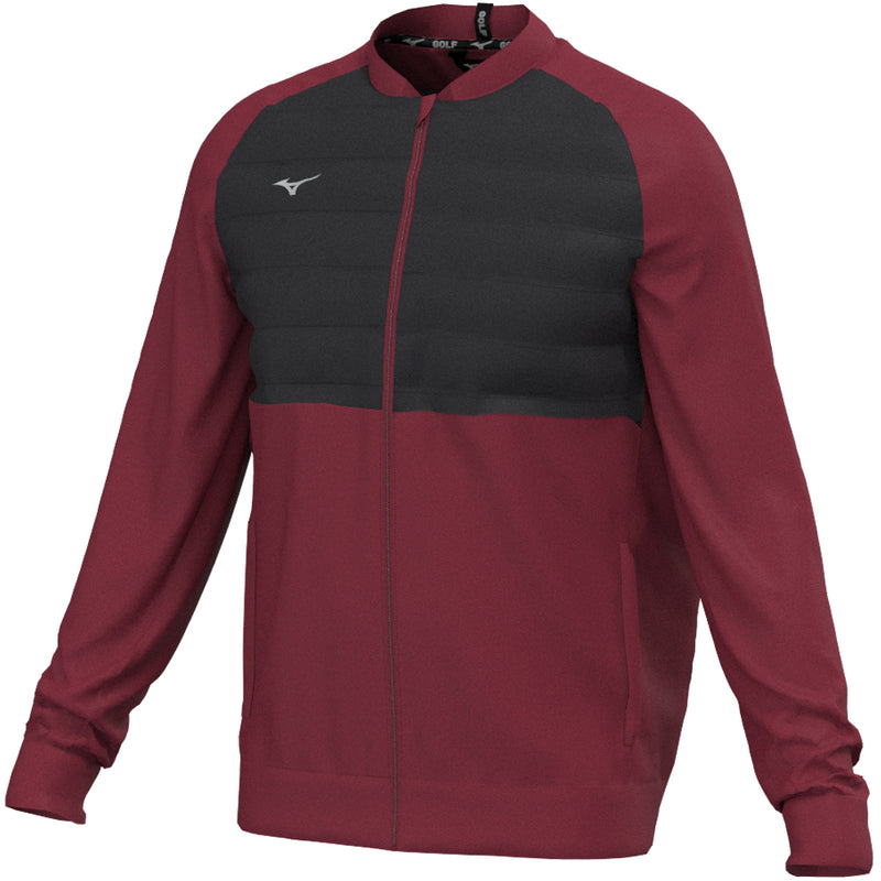 Mizuno Hybrid Bomber Jacket - Burgundy