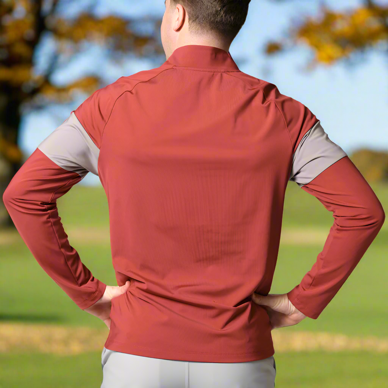 Mizuno Link 1/4 Zip Pullover - Burgundy