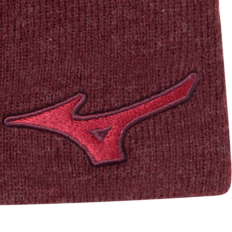 Mizuno Melange Beanie - Burgundy