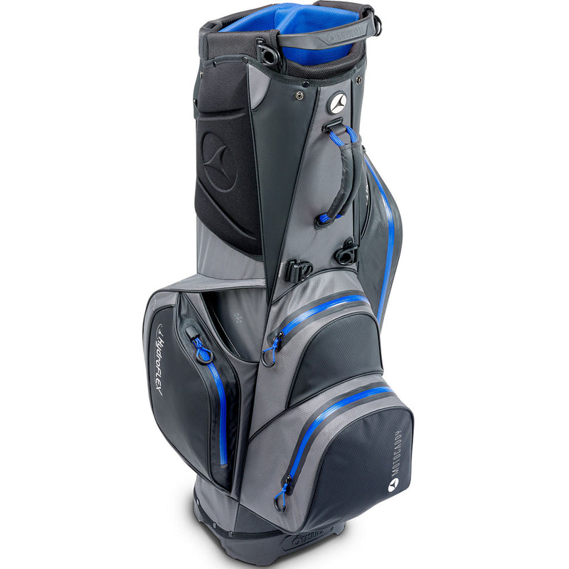 Motocaddy Hydroflex Waterproof Stand Bag - Charcoal/Blue