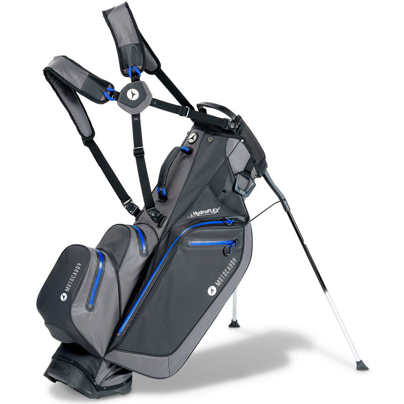 Motocaddy Hydroflex Waterproof Stand Bag - Charcoal/Blue