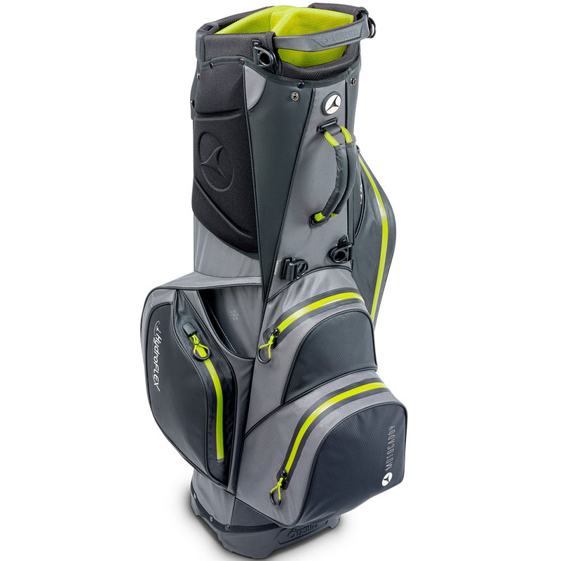 Motocaddy Hydroflex Waterproof Stand Bag - Charcoal/Lime