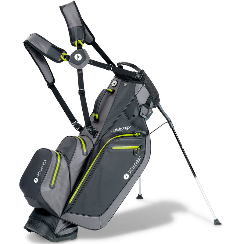 Motocaddy Hydroflex Waterproof Stand Bag - Charcoal/Lime