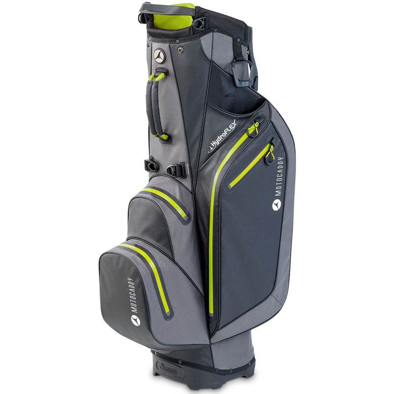 Motocaddy Hydroflex Waterproof Stand Bag - Charcoal/Lime