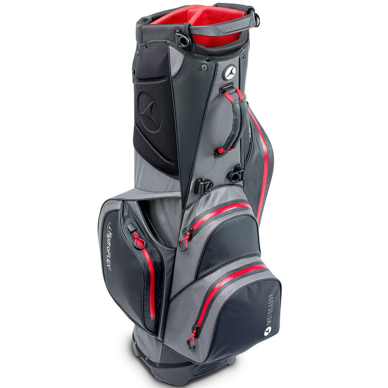 Motocaddy Hydroflex Waterproof Stand Bag - Charcoal/Red