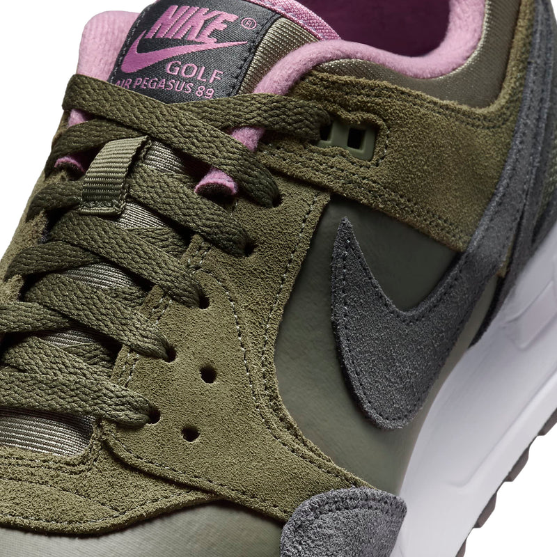 Nike Air Pegasus '89 G Spikeless Waterproof Shoes - Medium Olive/Anthracite-Plum Dust-White