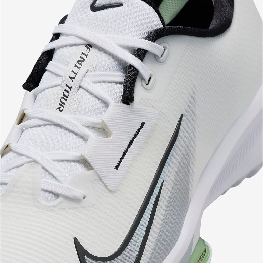 Nike Air Zoom Infinity Tour 2 Spiked Waterproof Shoes White Black Vapor Green Pure Platinum