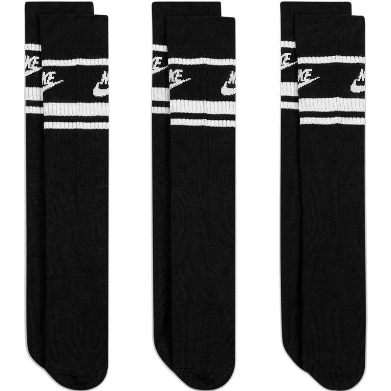 Nike Dri-FIT Everyday Essential Crew Socks (3 Pairs) - Black/White