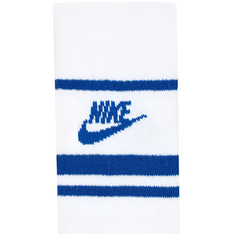 Nike Dri-FIT Everyday Essential Crew Socks (3 Pairs) - White/Game Royal