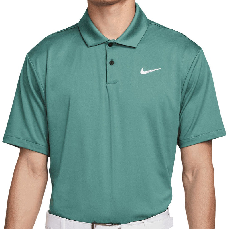 Nike Dri-FIT Tour Solid Polo Shirt - Bicoastal/White