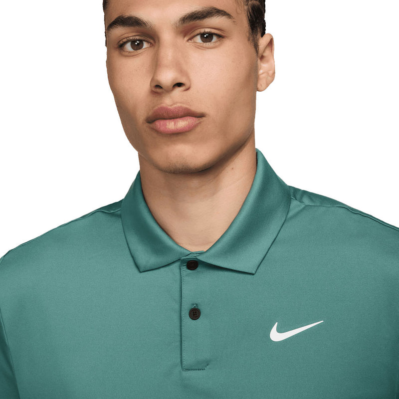 Nike Dri-FIT Tour Solid Polo Shirt - Bicoastal/White