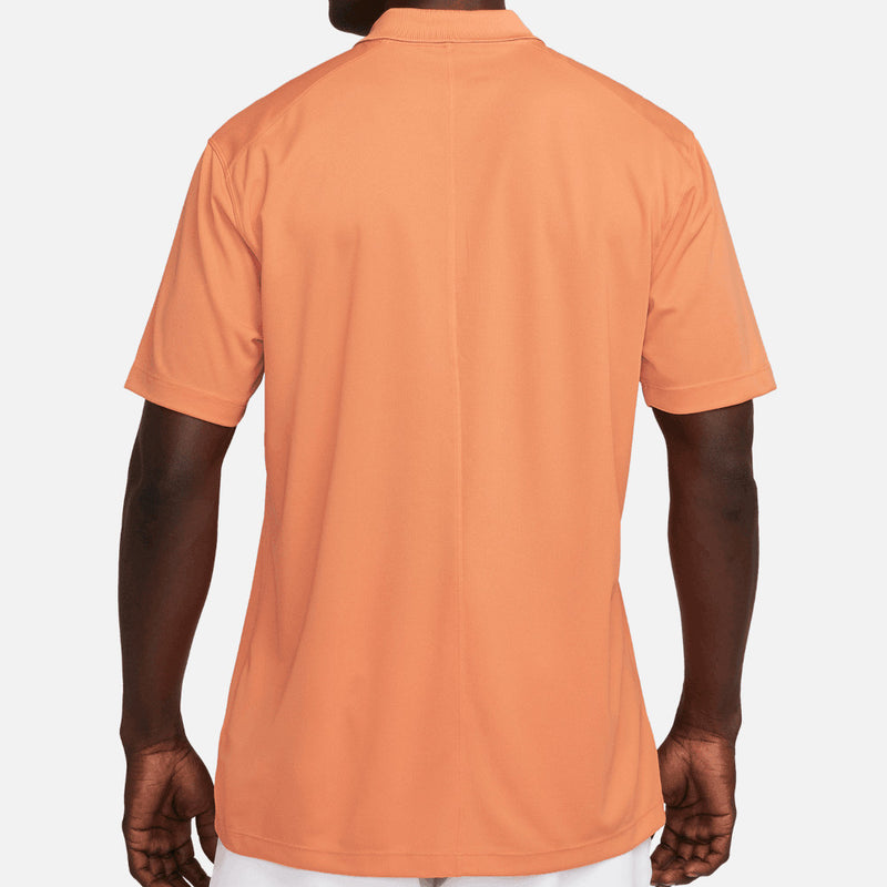 Nike Dri-FIT Victory Solid Polo Shirt - Orange Trance/White