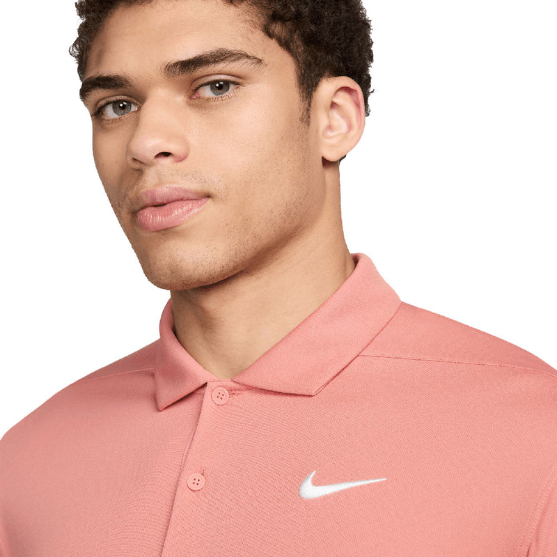 Nike Dri-FIT Victory+ Solid Polo Block - Light Madder Root/Light Carbon/White