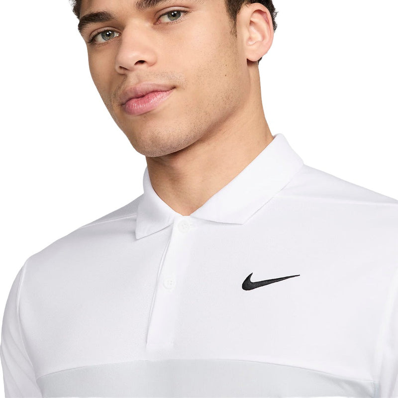 Nike Dri-FIT Victory+ Solid Polo Block - White/Light Smoke Grey/Pure Platinum/Black