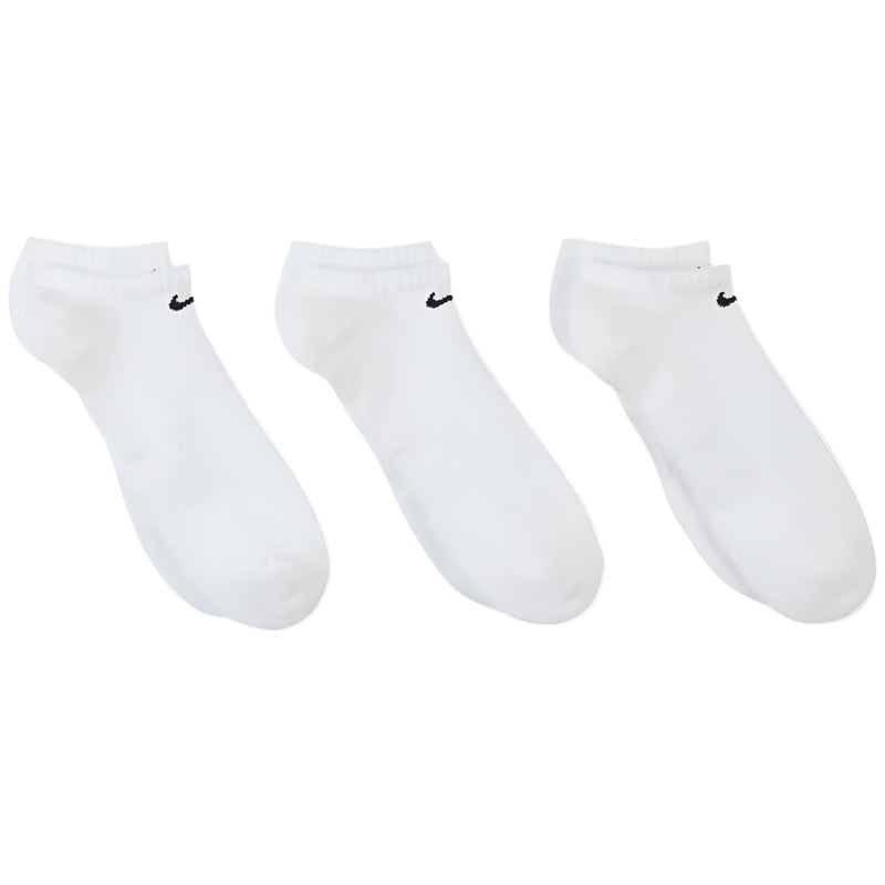 Nike Everyday Cushioned Training No-Show Socks (3 Pairs) - White/Black