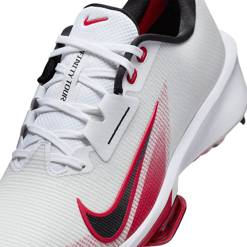 Nike Air Zoom Infinity Tour 2 Spiked Waterproof Shoes - White/Black-University Red-Pure Platinum