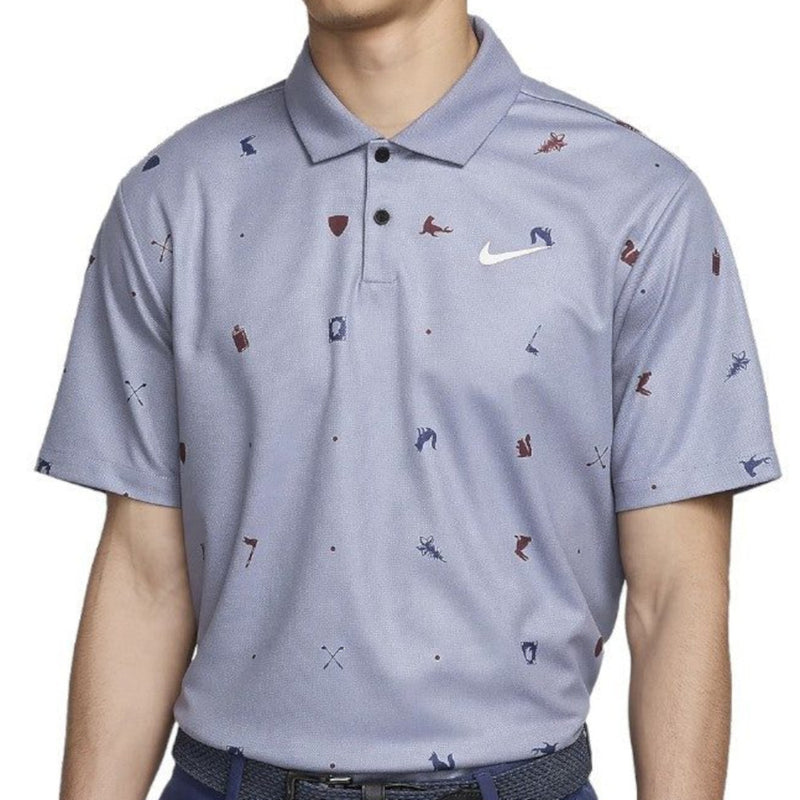 Nike Tour Dri-FIT Polo Shirt - Light Carbon/White