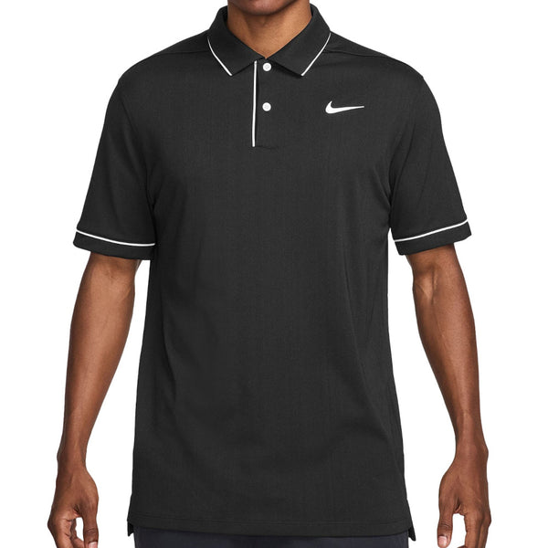 Nike Victory+ Dri-FIT Polo Shirt - Black/White/White