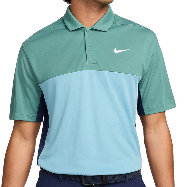 Nike Victory+ Men's Dri-FIT Polo Shirt - Bicoastal/Midnight Navy/Denim Turquoise/White