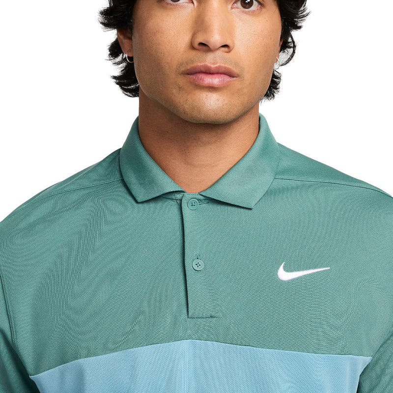 Nike Victory+ Men's Dri-FIT Polo Shirt - Bicoastal/Midnight Navy/Denim Turquoise/White