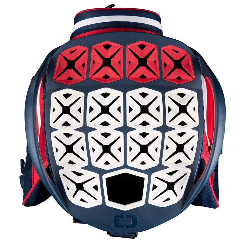 OGIO All Elements Silencer Waterproof Cart Bag - Red/White/Blue