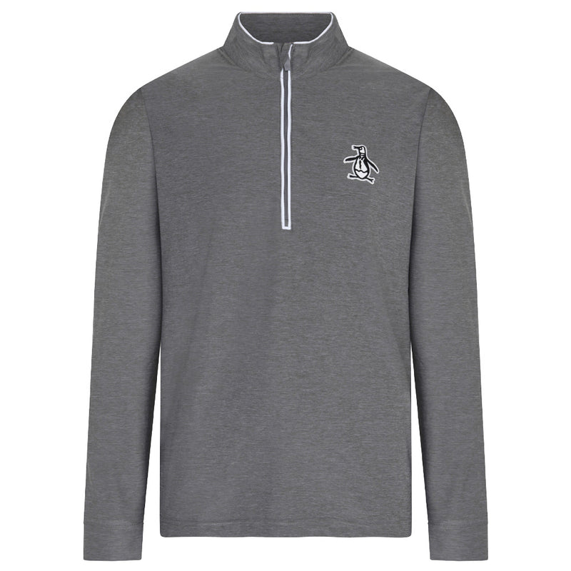 Original Penguin Long Sleeve Performance Earl Pullover - Quiet Grey Heather