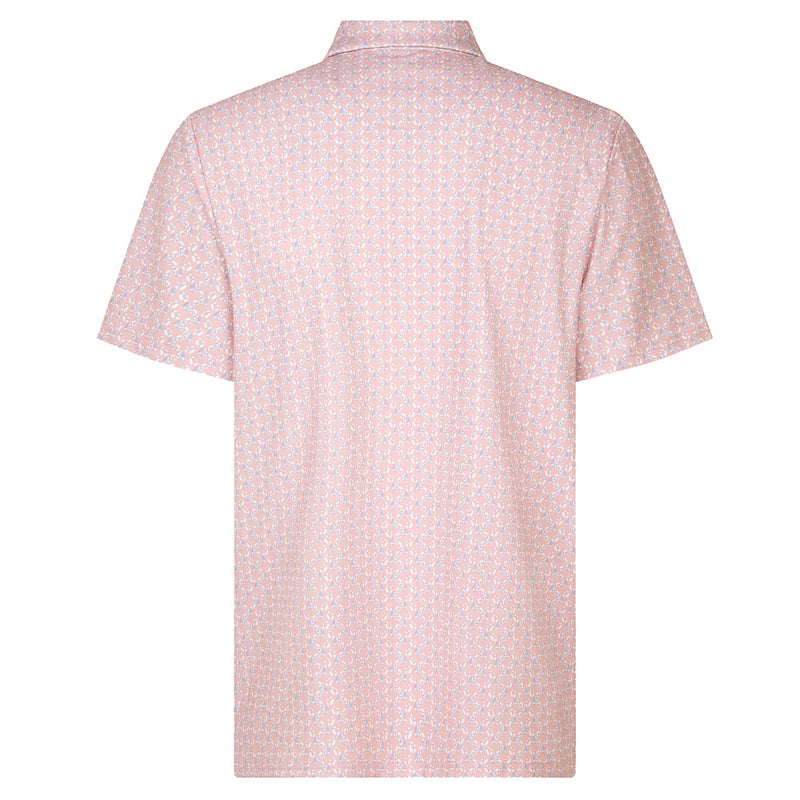 Original Penguin All-Over Lifesaver Print Polo Shirt - Charm Pink