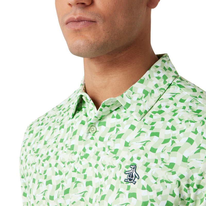 Original Penguin Underwater Mosaic Geo Polo Shirt - Sprucestone