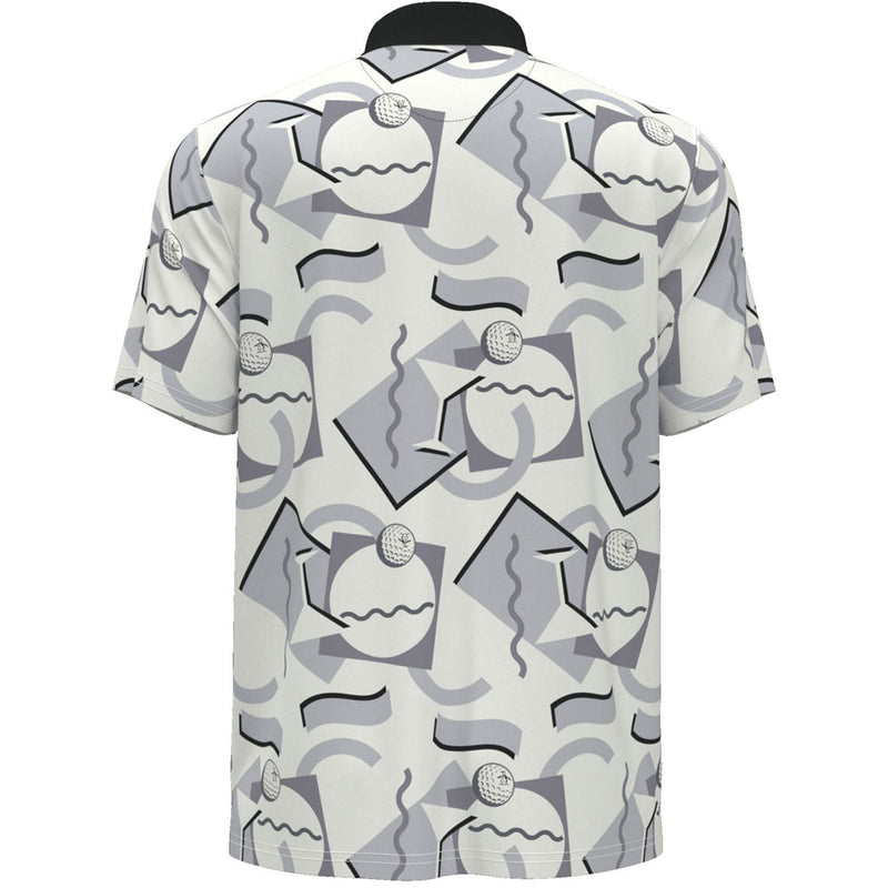 Original Penguin All Over Abstract Polo Shirt - Bright White