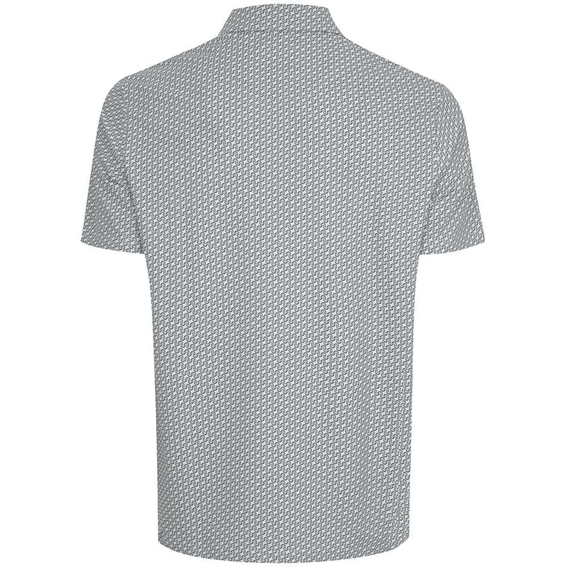 Original Penguin All Over Heritage Geo Print Polo Shirt - Quarry